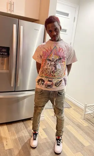 Famous Dex wearing Rich The Kid  Merch t-shirt