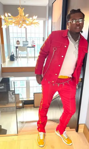 Gunna wearing Chanel belt