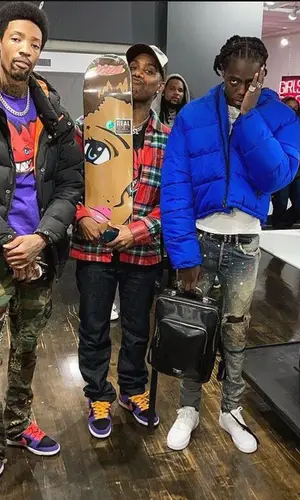 Yung Bans wearing Chrome Hearts belt