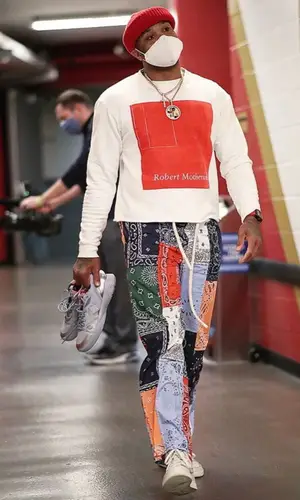 PJ Tucker wearing Enfants Riches Deprimes sweatshirt