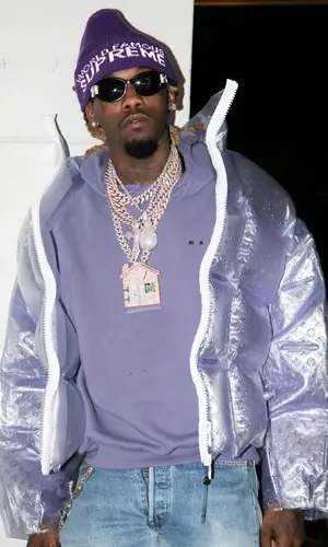 Offset wearing Supreme hat