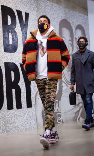 Jayson Tatum wearing Christos hoody