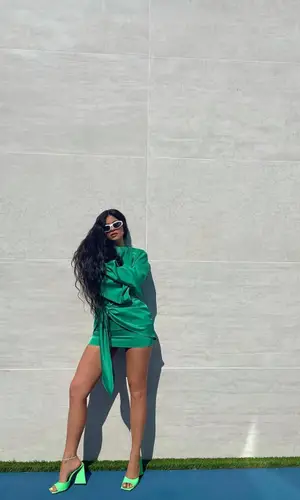 Kylie Jenner wearing Balenciaga jewelry