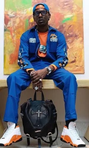 Young Dolph wearing Chrome Hearts bag