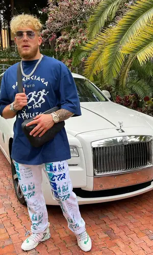 Jake Paul wearing Louis Vuitton bag