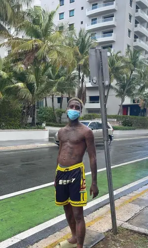 Famous Dex wearing Shisty shorts