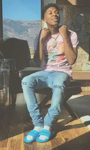 NBA YoungBoy wearing Balenciaga sandal