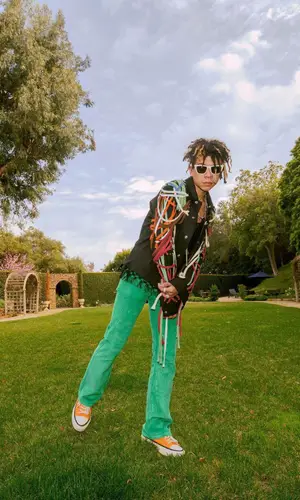 Iann Dior wearing Rick Owens jacket