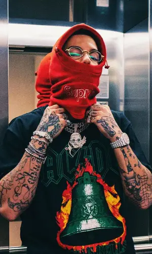 Sfera Ebbasta wearing Supreme other