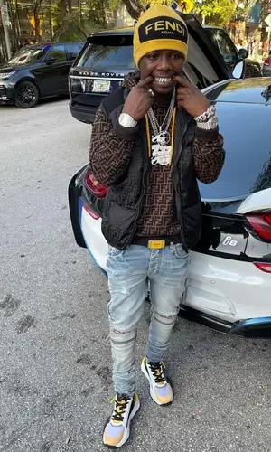 Jackboy wearing Fendi sweatshirt