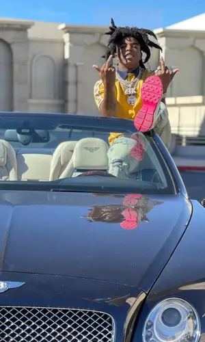 Yungeen Ace wearing Serenede jeans