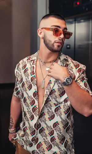 Manuel Turizo wearing Gucci shirt
