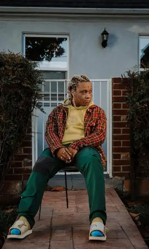 Trippie Redd wearing KidSuper hoody