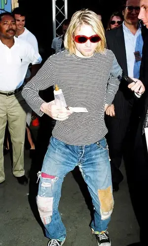 Kurt Cobain wearing Converse sneakers