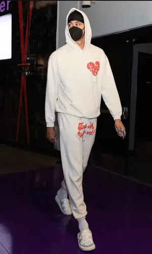 Kyle Kuzma wearing Mcflyy hoody