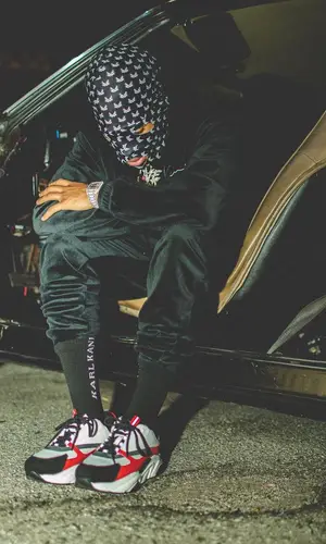 NLE Choppa wearing Karl Kani other