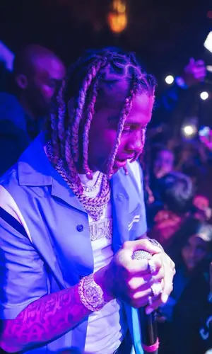 Lil Durk wearing Marni shirt