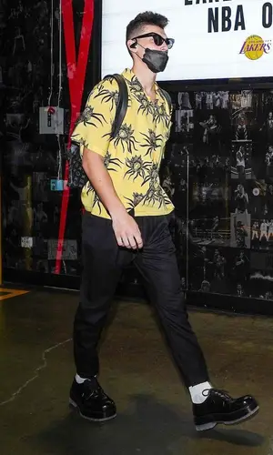 Tyler Herro wearing Bottega Veneta boots