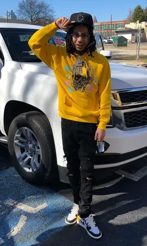 YBN Nahmir wearing FashionNova hoody