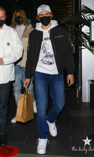 The Kid Laroi wearing Broken Promises hoody