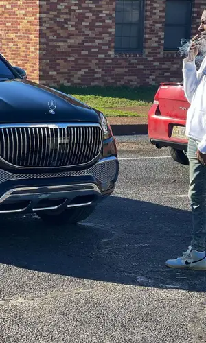 Young Dolph wearing Amiri jeans
