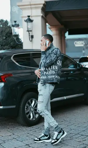 G Herbo wearing Dior top