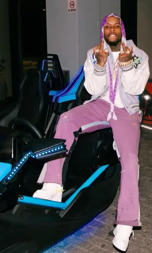 Tory Lanez wearing Off-White jacket