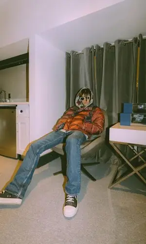 Iann Dior wearing Bape hoody