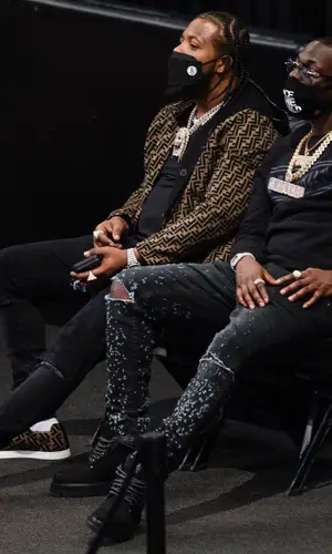 Bobby Shmurda wearing New Era sweatshirt