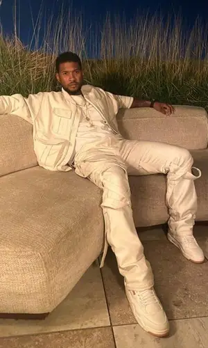 Usher wearing Anael jacket