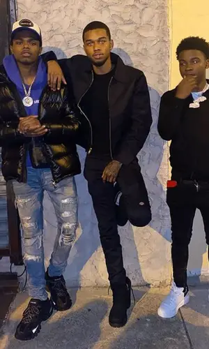 TJ Porter wearing Amiri jeans