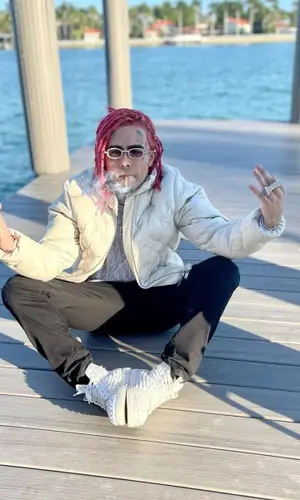 Lil Pump wearing Cartier eyewear