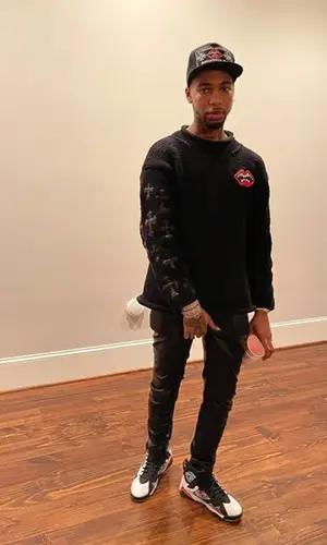 Key Glock wearing Chrome Hearts hat