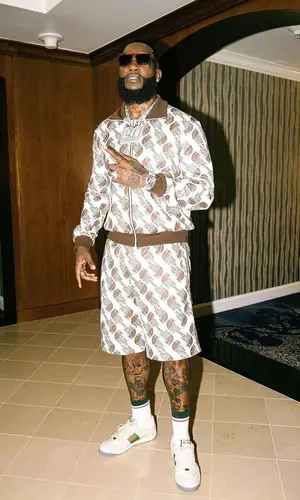 Gucci Mane wearing Gucci sock