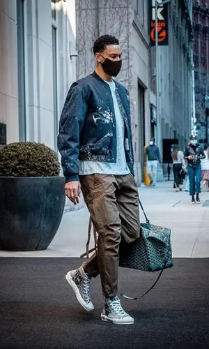 Ben Simmons wearing Goyard bag