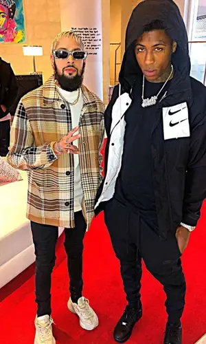 NBA YoungBoy wearing Nike jacket