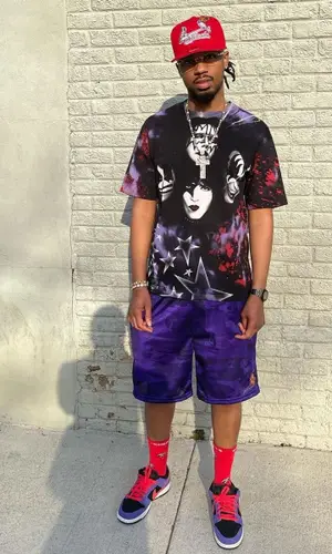 Metro Boomin wearing Warren Lotas shorts