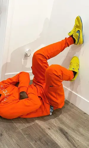 Famous Dex wearing Way Out Designz pants