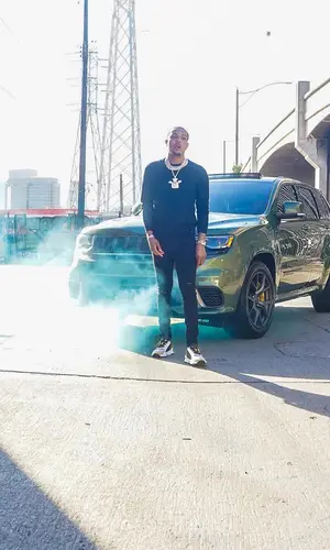 G Herbo wearing Fendi sweater