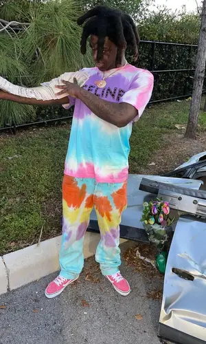 Kodak Black wearing Celine t-shirt
