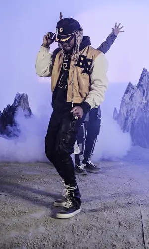 Future wearing Rhude hoody