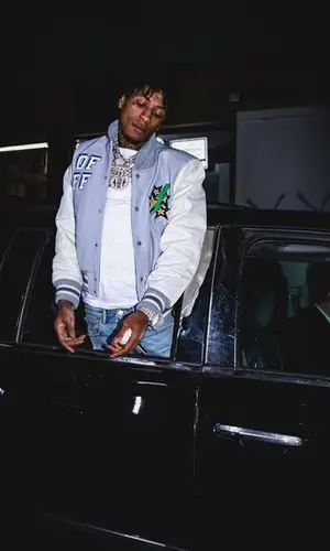 NBA YoungBoy wearing Off-White jacket