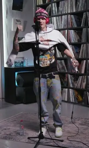 SODA LUV wearing Louis Vuitton belt
