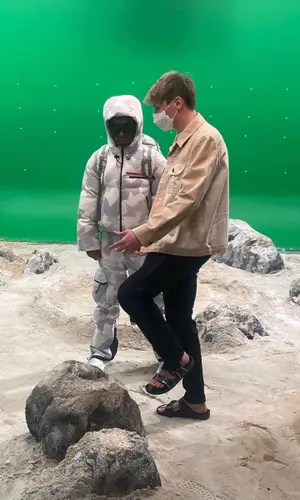 Lil Uzi Vert wearing Prada backpack