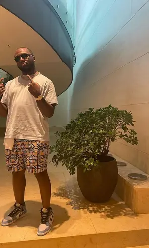 Headie One wearing Burberry eyewear