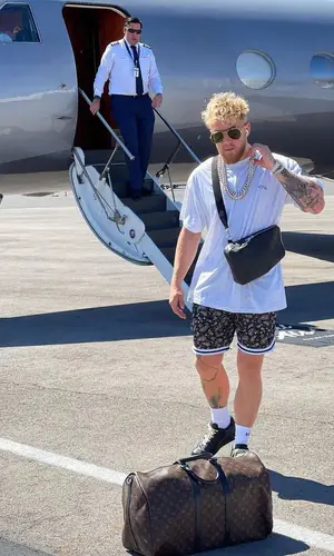 Jake Paul wearing Saint Laurent eyewear