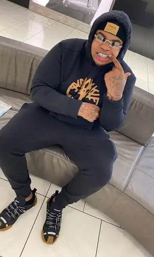 Big Yavo wearing Timberland hat