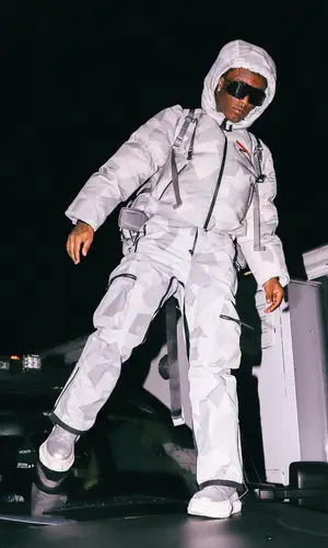 Lil Uzi Vert wearing Prada backpack