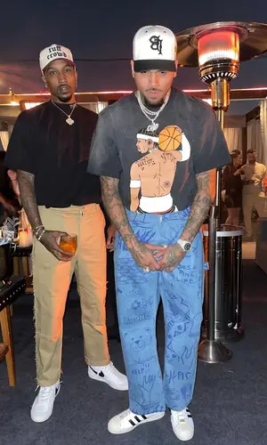 Chris Brown wearing The Most Fortunate t-shirt