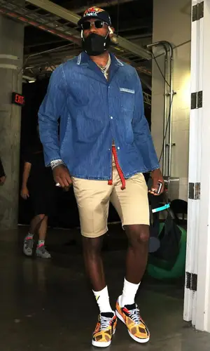 LeBron James wearing Louis Vuitton cap